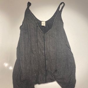 WE THE FREE Gray Loose Tank Top